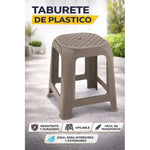 Pack De 3 Pisos Plastico Taburete Cuadrado Banco Silla 46cm