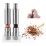 Set X2 Molinillo Pimentero Acero Inox Pimienta Salero Piston