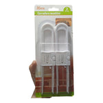 Kit De 2 Cerraduras De Seguridad Para Puerta De Armario Blanco