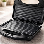 Sandwichera Electrica Tostadora Electrica Tostador Pan Grill Negro