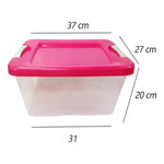 Caja De Plastico Organizadora 14 Litrs Con Broche Vitalplast
