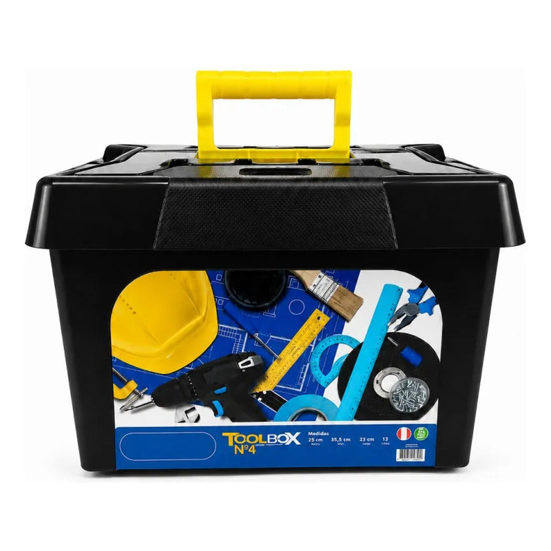 Caja Para Herramientas De Plastico Con Bandeja Organizadora