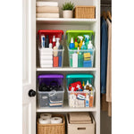 Caja Plastica Organizadora 6 Litros Transparente Tapa Wenco