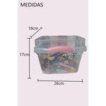 Cajas Organizadora Con Tapa Y Manilla Plastica 6 Litros