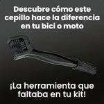 Cepillo Limpiador Cadena Bicicleta Motocicleta Bikerbeat Doble Cara
