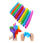 X12 Tubos Sensoriales Anti Estres Pop Pipes Tubes Tiktok Multicolor