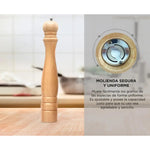 Pack 2 Salero De Madera Pimentero Molinillo De Sal Especias