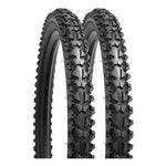 X2 Neumáticos + 2 Cámaras Bicicleta Aro 20x2.125 Schrader Negro