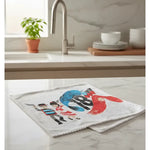 Pack 2 Paño De Cocina Microfibra 60x40 Cm Modelo Dieochero