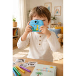 Camara Infantil Digital Fotofrafica Imprension Instantanea Celeste