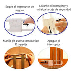 X2 Kit De 2 Cerraduras De Seguridad Para Puerta De Armario Blanco