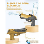 Pistola Lanza Agua Electrica Recargable Infantil Diversion Marrón Claro
