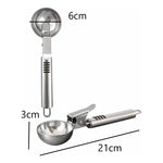 Cuchara Para Helado Scoop Con Gatillo Acero Inoxidable 6 Cm Acero Inoxidable