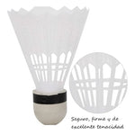 Set De 3 Plumillas Plásticas De  Bádminton Futbol Blanca