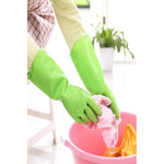 Guantes De Cocina Limpieza Impermeable Largos Multiuso Verde