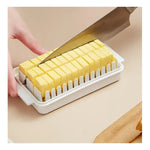 Caja De Corte Mantequillera De Mantequilla Sellada Con Tapa Blanco-transparente