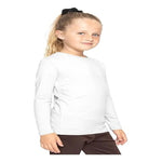 Camiseta Niños Y Niñas Blancas Algodón Manga Larga