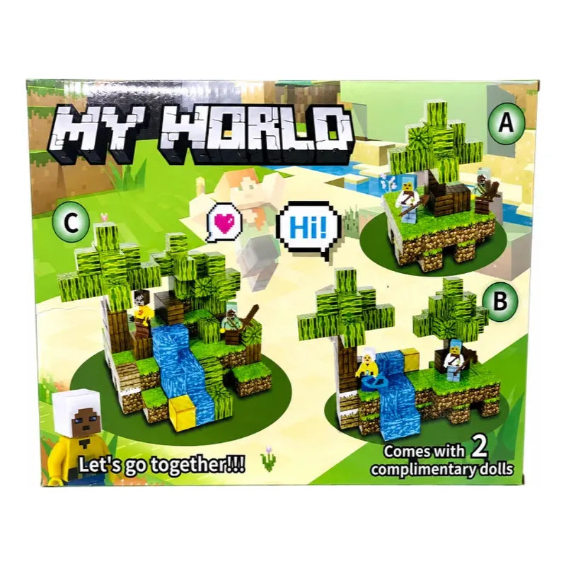 Magneticos Bloques Armables Cubos Minecraft Infantil 55pcs 55 Bloques Magnéticos