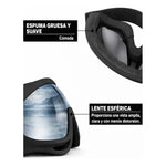 Antiparra De Nieve Lentes Para Ski Y Snowboard Gafas Esquiar Negro Amarillo