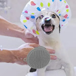 Cepillo De Baño Perro Peine Goma Relajante Para Mascotas