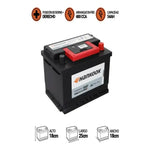 Bateria De Auto Hankook Mf55457 54ah 480cca Chevrolet Chery Derecho