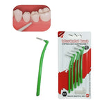 Set X5 Cepillos Interdentales Reutilizables Ortodoncia Verde