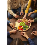 Tabla  Para Servir Aperitivos Y Picoteo Bambú Picnic
