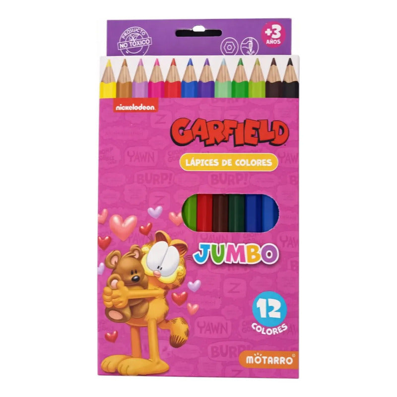 12 Lapices De Colores Jumbo Para Pintar Y Colorear Escolar 12 Colores