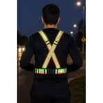 Arnes De Seguridad Reflectante Chaleco Ajustable Adulto Vial Ajustable Naranja/amariilo
