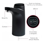Dispensador Agua Electrico Bomba USB Dosificador Bidon Negro