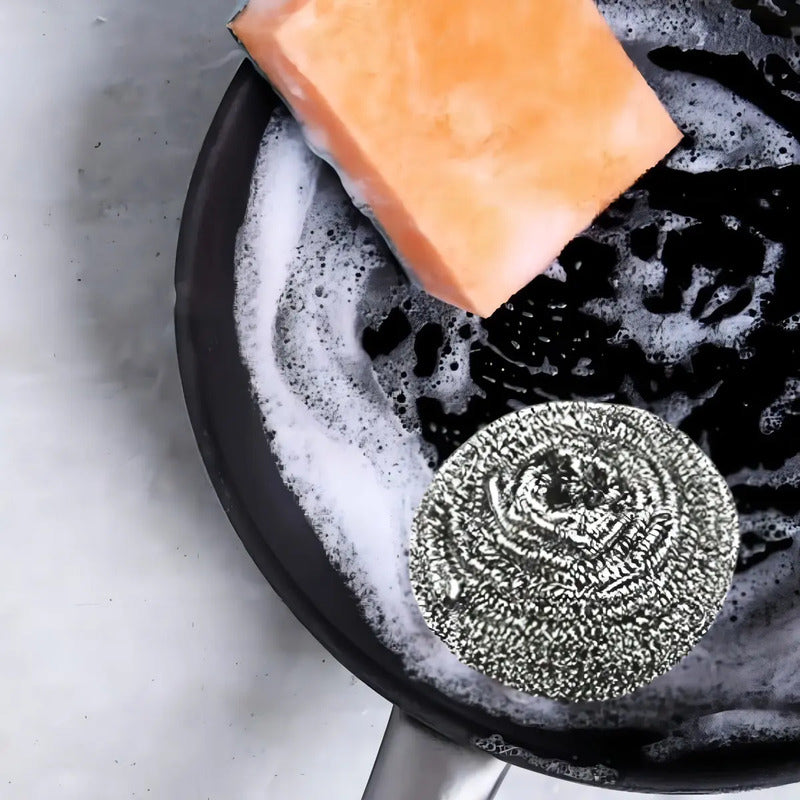 Set 4 Fibras Metálicas Espirales Para Lavar Trastes Cocina