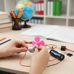 Kit Experimento Cientifico Luz Ventilador Circuito Elctrico