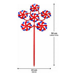 Remolino Decorativo Bandera Chile Para Fiestas Patrias Flor