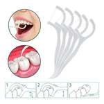 90 Palillo De Hilo Dental Para Higiene Oral Limpieza Diaria