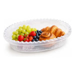 Ensaladera De Plastico Ovalada Recipiente Multiuso 3 Litros Transparente