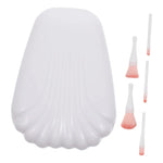 Set 5 Brochas Maquillaje  Cajita Estuche En Forma De Ostra