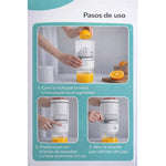 Mini Exprimidor De Jugo Eléctrico Portátil Recargable Usb Blanco 50 Hz/60hz