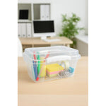 Cajas Organizadora Con Tapa Y Manilla Plastica 6 Litros