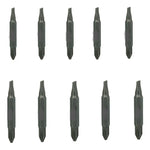 Set De 10 Puntas Phillips Doble De Impacto Ph2 Magnéticas