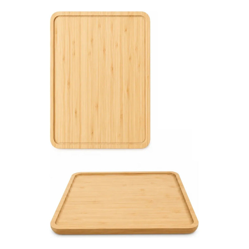 Bandeja De Madera Multiuso Para Servir Y  Picoteo  40x29 Cm Madera
