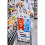 X1 Bolsa Aisladas Frías Y Calientes Para Compra De Alimentos Plateado