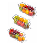 Caja Organizadora Refrigerador Con Tapa Y Mango Grande Asa