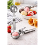 Cuchara Para Helado Scoop Con Gatillo Acero Inoxidable 6 Cm Acero Inoxidable