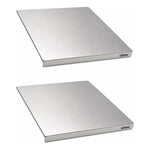 Tabla De Acero Inoxidable Wosh 30x40cm Para Picar Amasar X2 Wosh Plateado