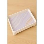 Bandeja De Melamina Con Grano De Madera Para Servir 30x19 Cm