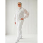 Traje Mono De Trabajo Hombre Y Mujer Desechable Anti Manchas Blanco Unica