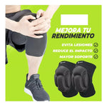 Par Rodilleras Deportivas Acolchada Deportiva Anticolisión  Negro