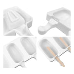 Molde De Helado Silicona Paleta Reutilizables Color