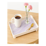 Bandeja De Melamina Con Grano De Madera Para Servir 35x23 Cm