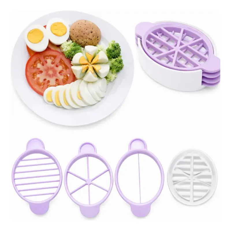 Rebanador De Huevos 3 En 1 Cortador Multifuncional Variado